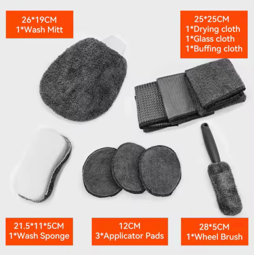 9 Pcs/set Car Cleaning Kits Set