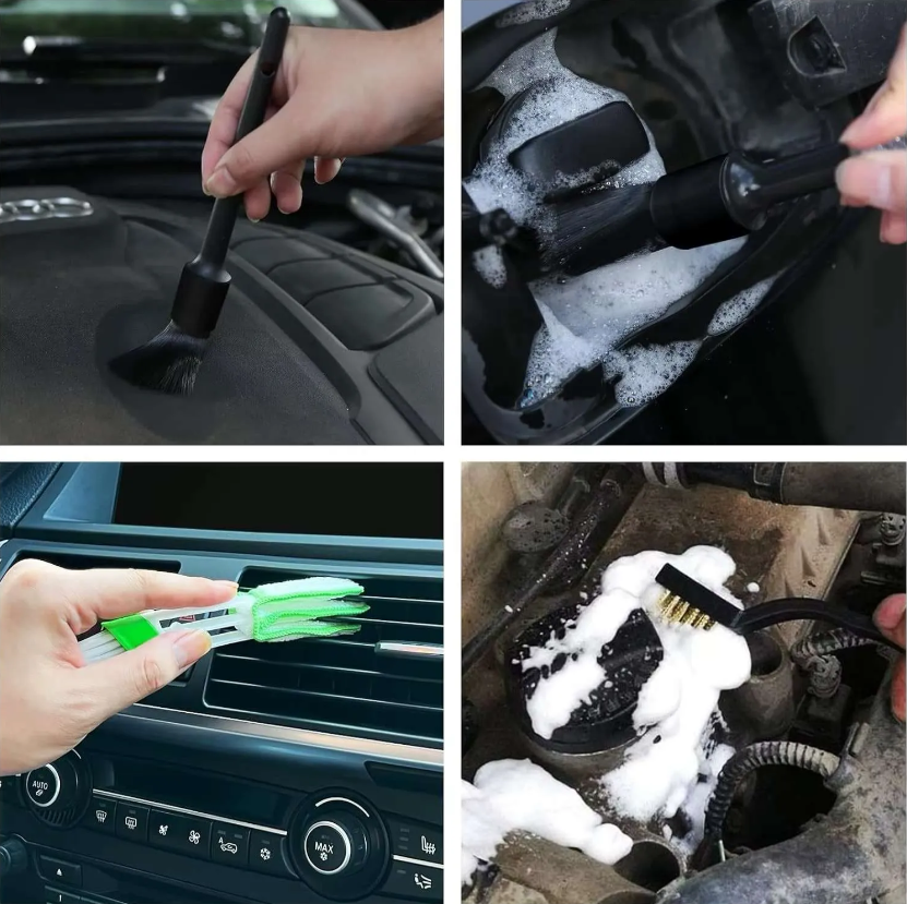 10pcs Car Detailing Tools Premium Detailing Brush Kit for Car Interior and Exterior Detailing