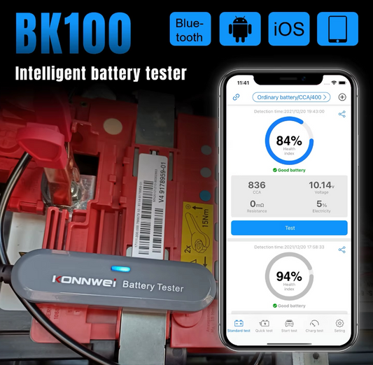 Konnwei Bluetooth Car Battery Tester