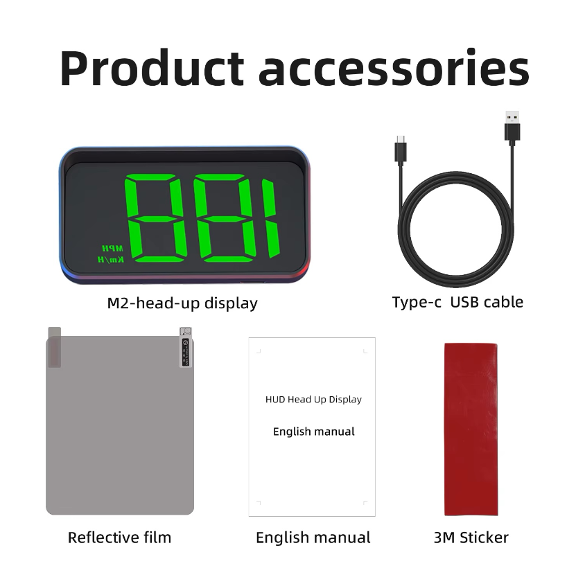 GPS Head-Up Display Auto Electronics HUD Projector Display Speedometer