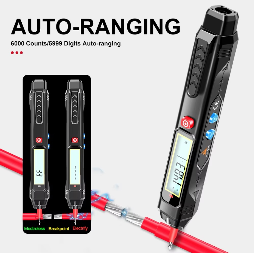 Easy to Carry Easy to Use Auto-ranging 6000 Counts Pen Style Digital Multimeter