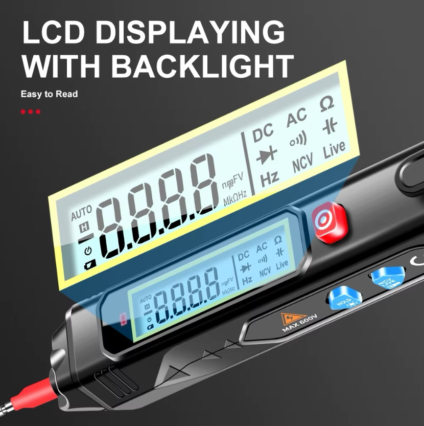 Easy to Carry Easy to Use Auto-ranging 6000 Counts Pen Style Digital Multimeter