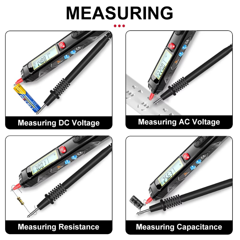 Easy to Carry Easy to Use Auto-ranging 6000 Counts Pen Style Digital Multimeter