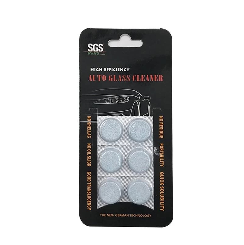 1pack of 6pcs Multifunctional Screen Wash Tablets for Cars Windshield