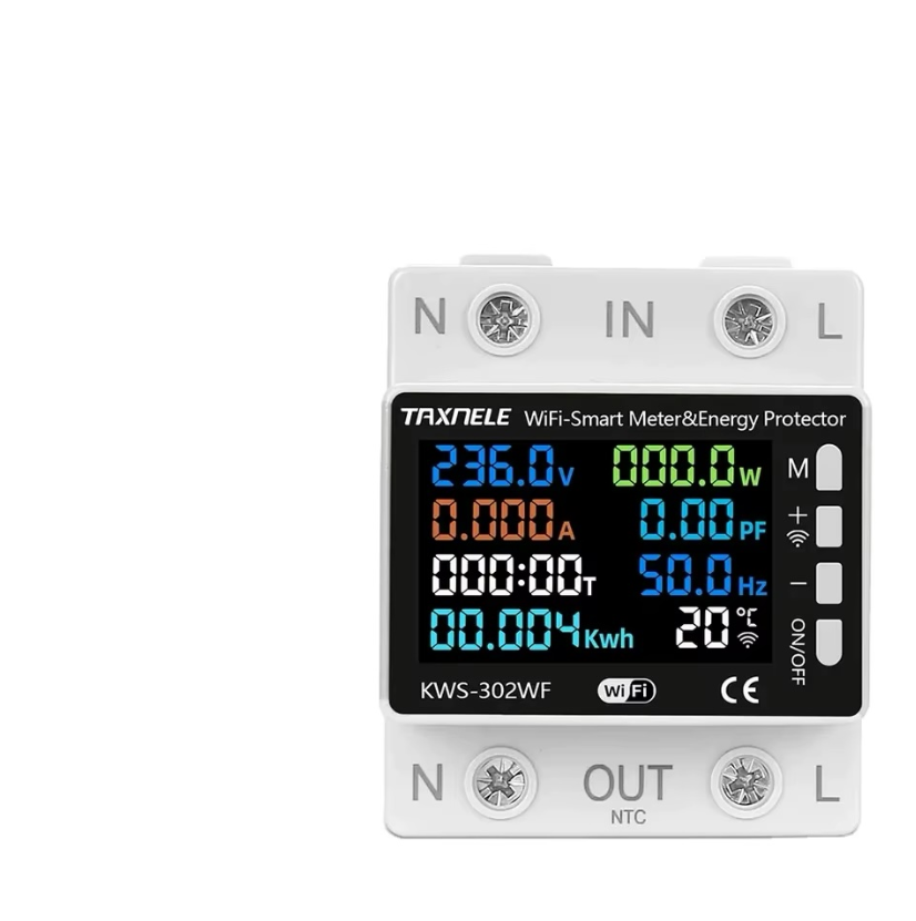 Tuya WiFi Smart Power Meter Voltage Protection Relay Switch Circuit Breaker