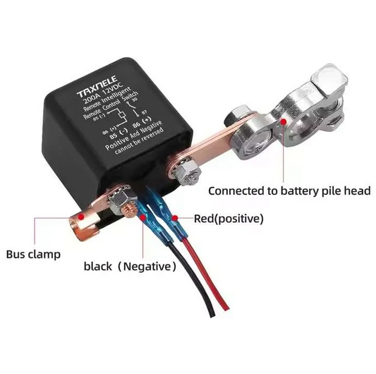 Universal Battery Switch Relay Wireless Remote Control