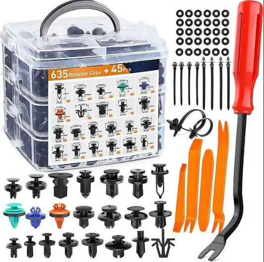 680pcs Mixed Fastener Kit Car clips Accessories