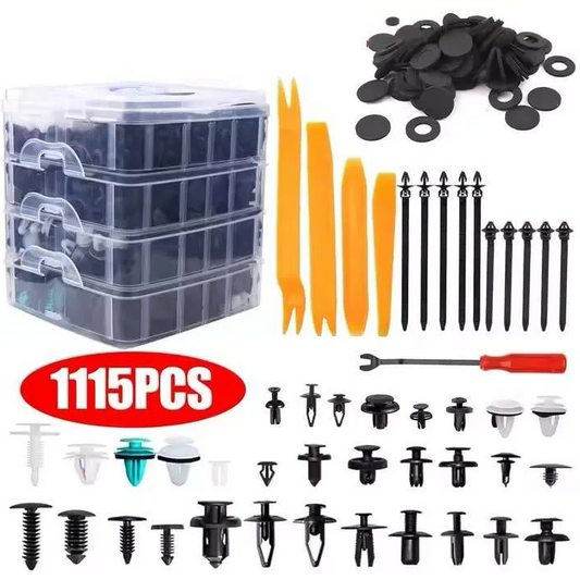 1115 Pcs Universal Car Plastic Clips Fasteners Mixed Retainer Automotive Clip