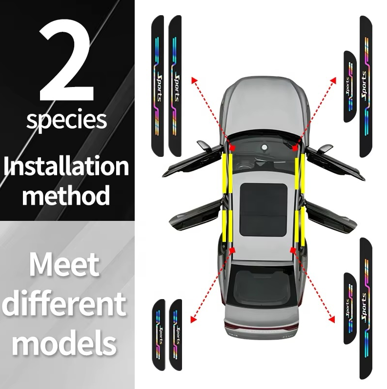4pcs Car Door Scratch Protector Car Thresholds Protectors