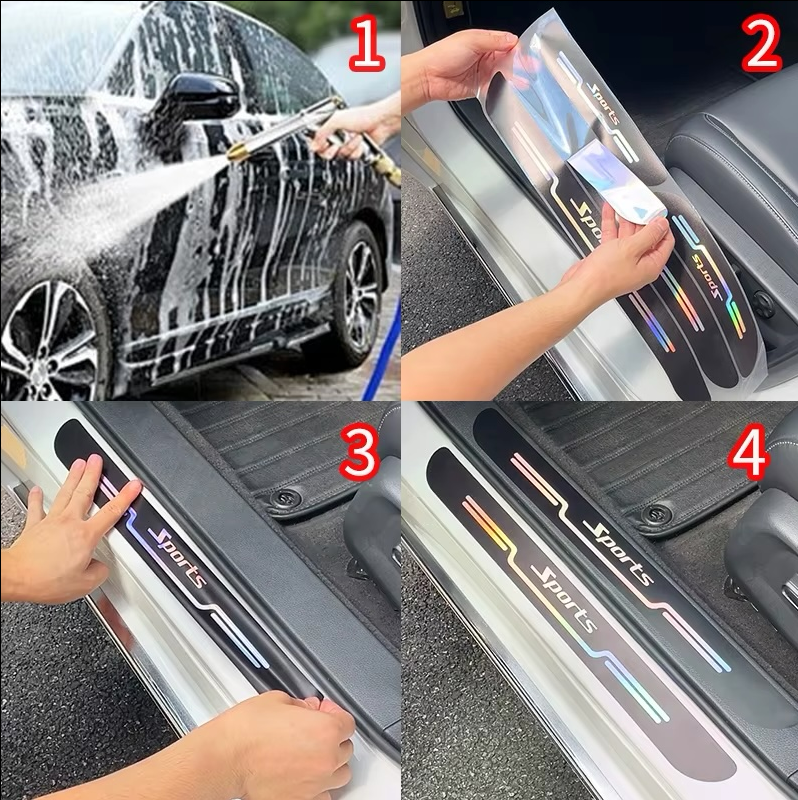 4pcs Car Door Scratch Protector Car Thresholds Protectors
