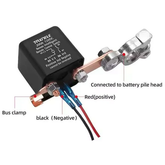 Universal Battery Switch Relay Wireless Remote Control