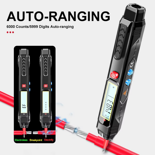 Easy to Carry Easy to Use Auto-ranging 6000 Counts Pen Style Digital Multimeter